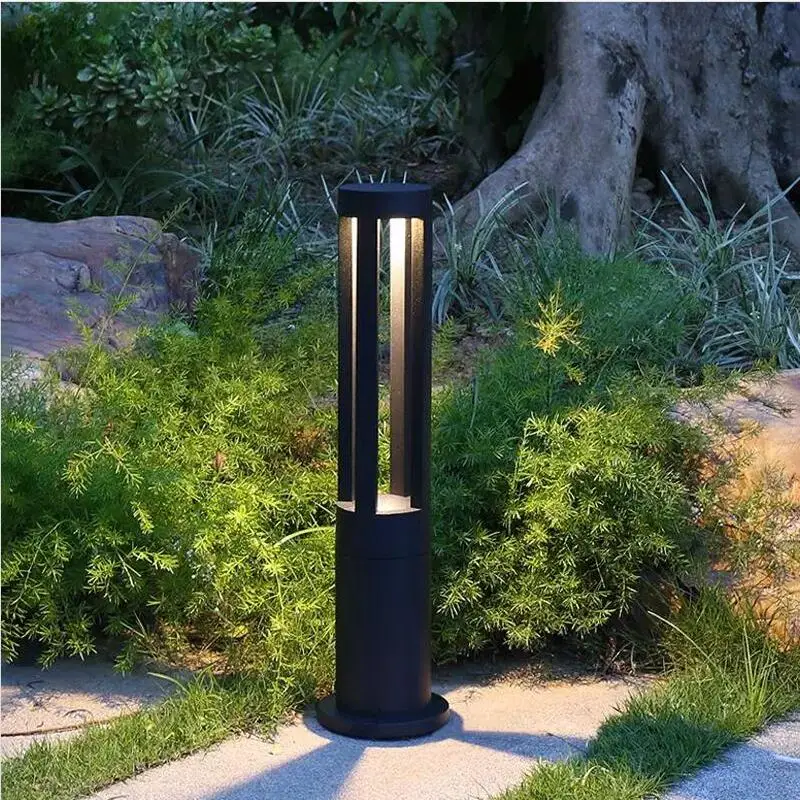 

Outdoor Lawn Light Cylindrical Square Column Aluminum IP65 Waterproof Garden Modern Minimalist Country House Garden Street Light