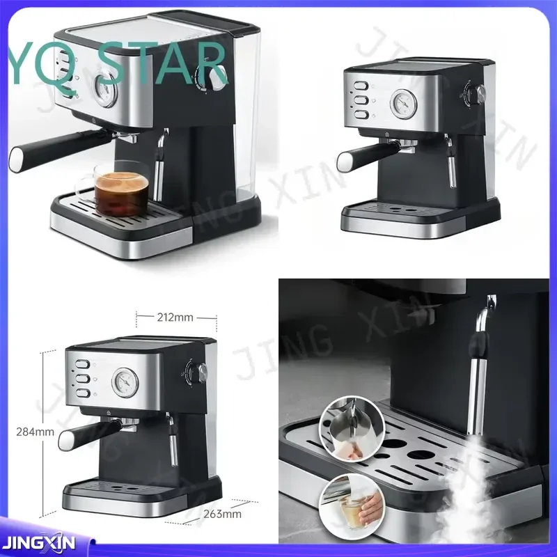 custom for Semi Automatic Espresso Coffee Machine Steam Frother Home Office Fresh Ground Concentrated Brew All in One Maker