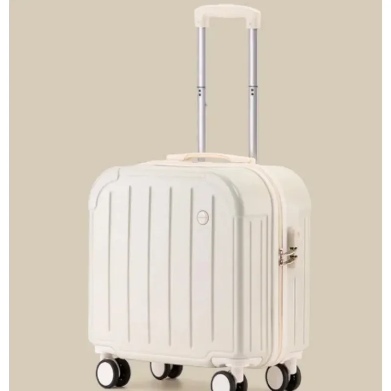 2025 New Luggage Mini Suitcase Small Lightweight  Trolley Case Boarding Code Case Silent Universal Wheel 18-inch