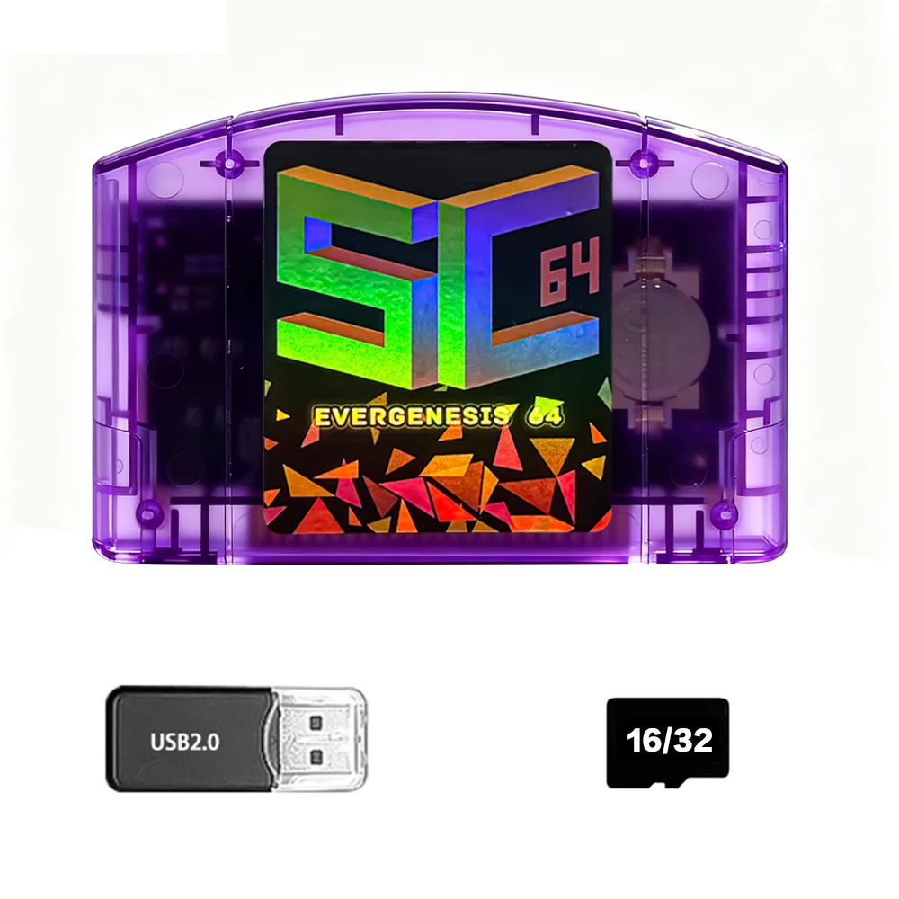 SC64 Open Source FlashCard N64 5000 in 1 Game Cartridge Voor Nintendo 64 Video Game Console Compatibiliteit 64DD/SNES/GB Games