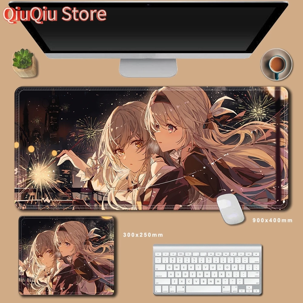 

Коврик для мыши Honkai Firefly Honkai Star Rail, большой коврик для мыши XXL, подкладка для компьютерной клавиатуры, игровые аксессуары в стиле аниме, настольный коврик