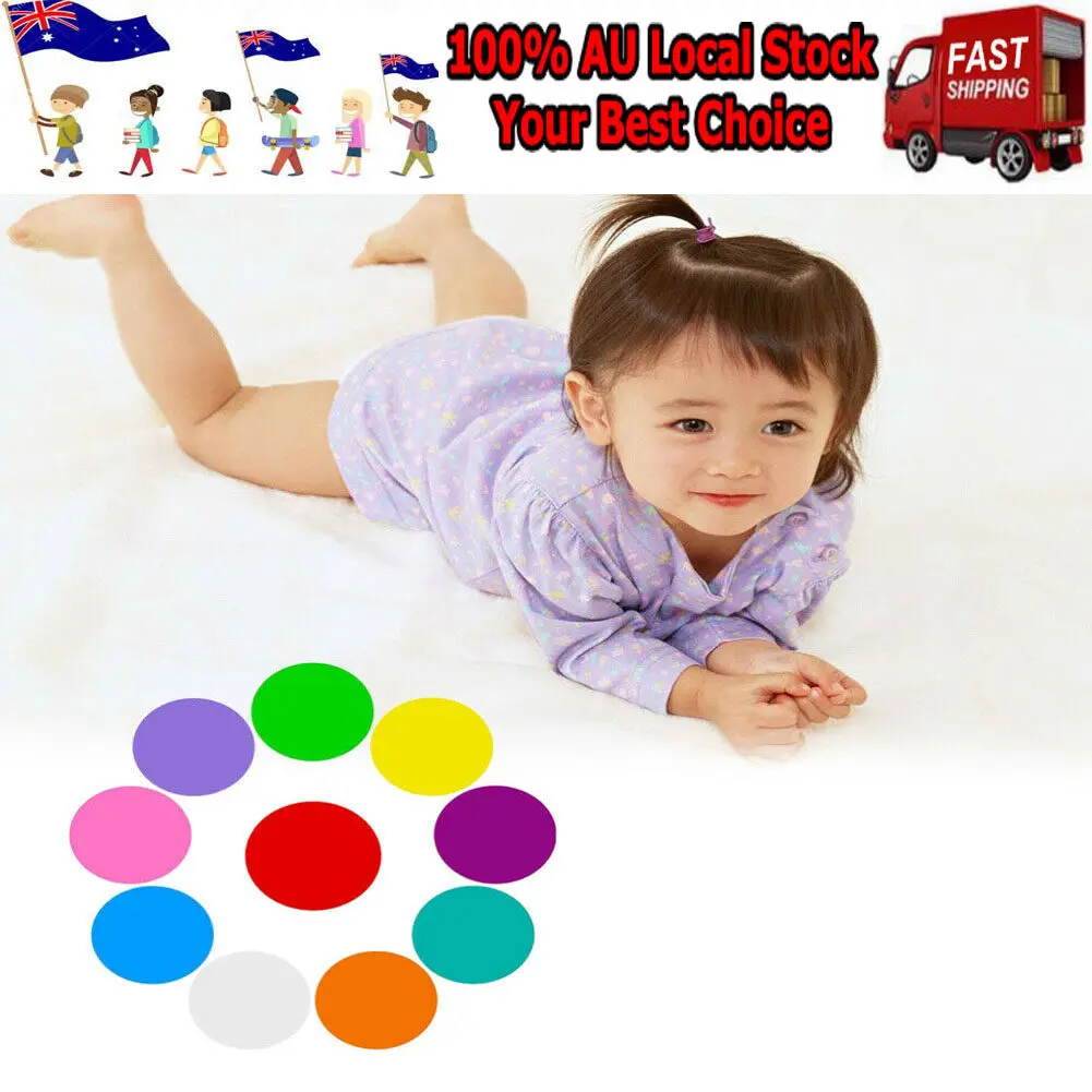 10Pcs Whiteboard Dry Erase Dots Removable Vinyl Circles Sticker for Classroom School Teaching Training Progress