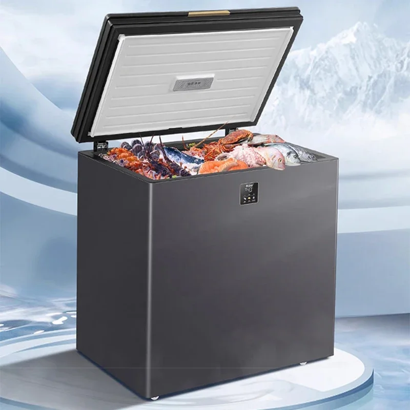 Freezer -40℃ household 100L/200L small ultra-low temperature freezer fully frozen frost-free quick freezing