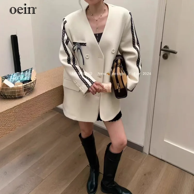 [oein] Inner Liner Down Winter Loose Korean Version Lazy Versatile Suit Jacket Top Women