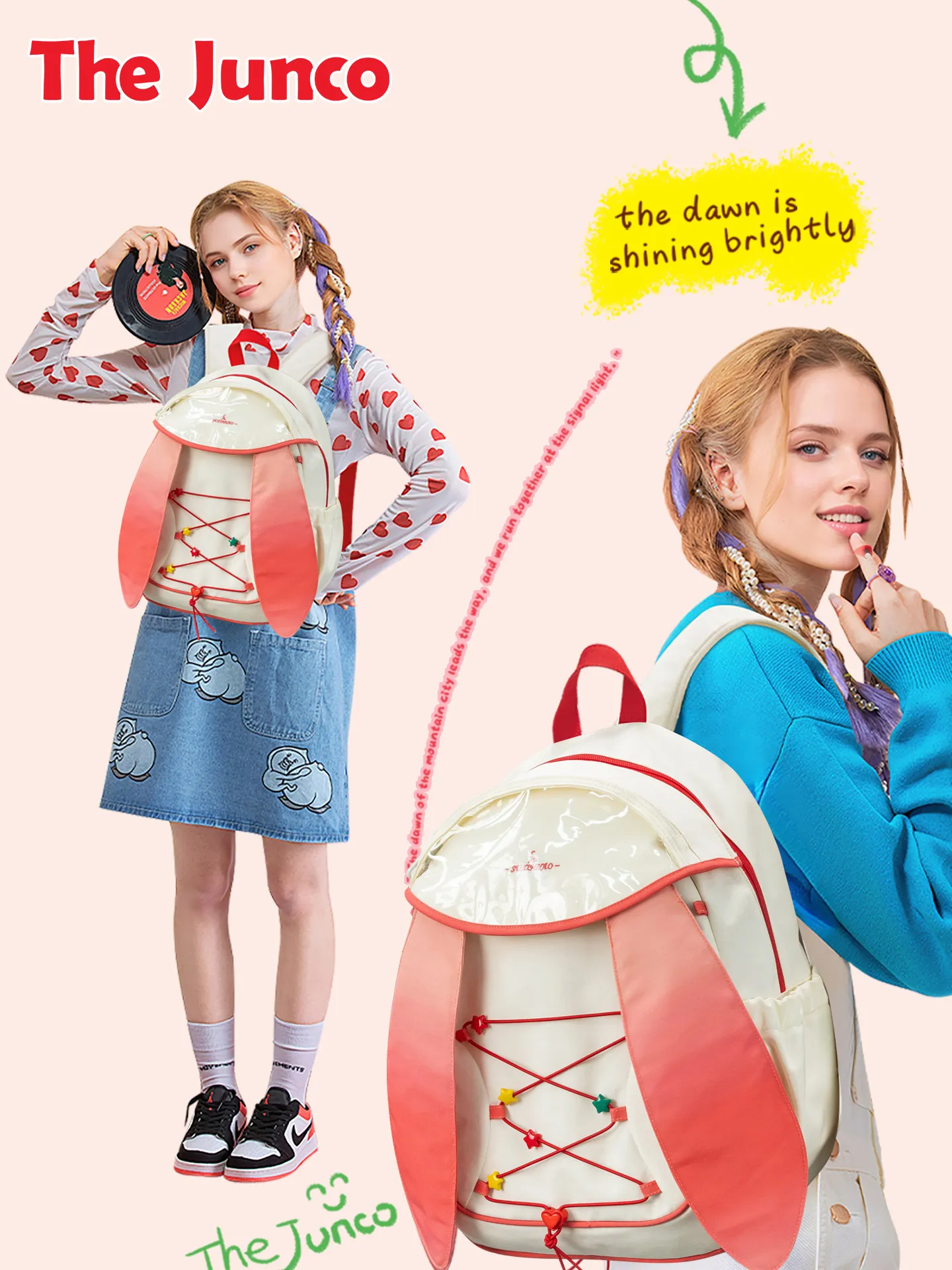 backpack for women 2026 new cute and versatile schoolbag for girls with large capacity and lightweight commuting travel