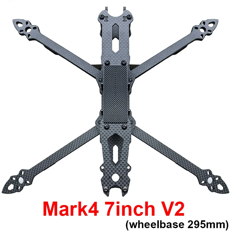 Mark4 V2 7inch 295mm  3K Full Carbon Fiber TrueX Frame for FPV Camera Kit Drone Frame Kit for FPV Freestyle RC Racing Drone Mode