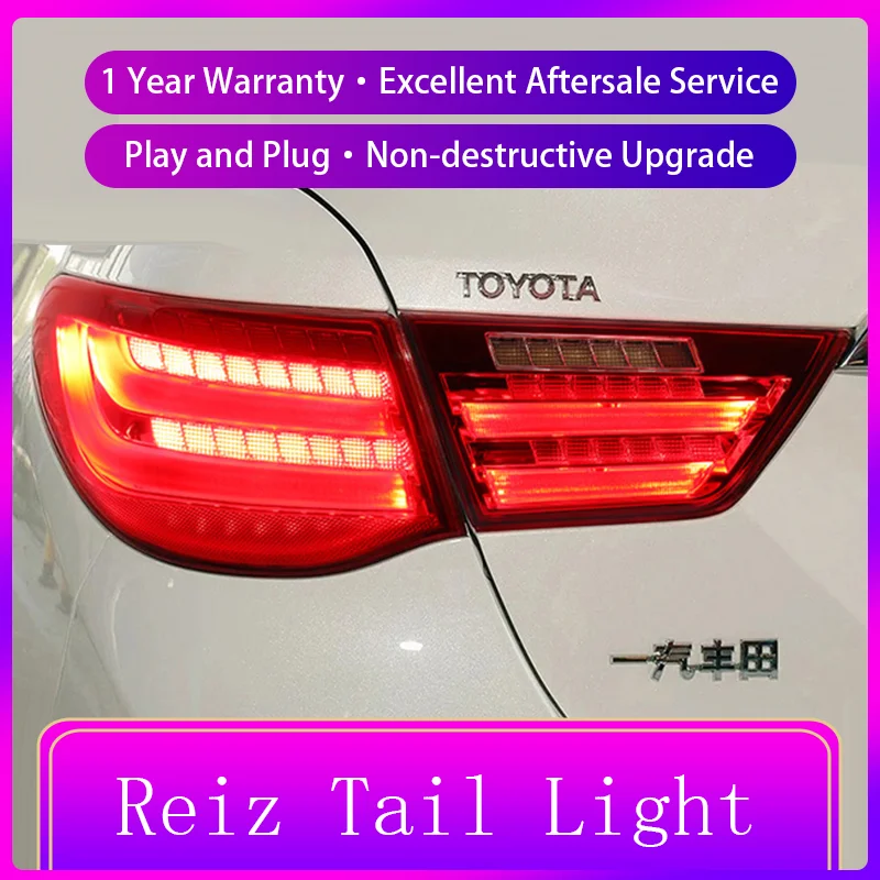 Car Styling For Toyota Mark X Reiz 2010 2011 2012 Rear Lamp DRL Taillight Turn Signal Highlight LED Reverse Auto Accessories