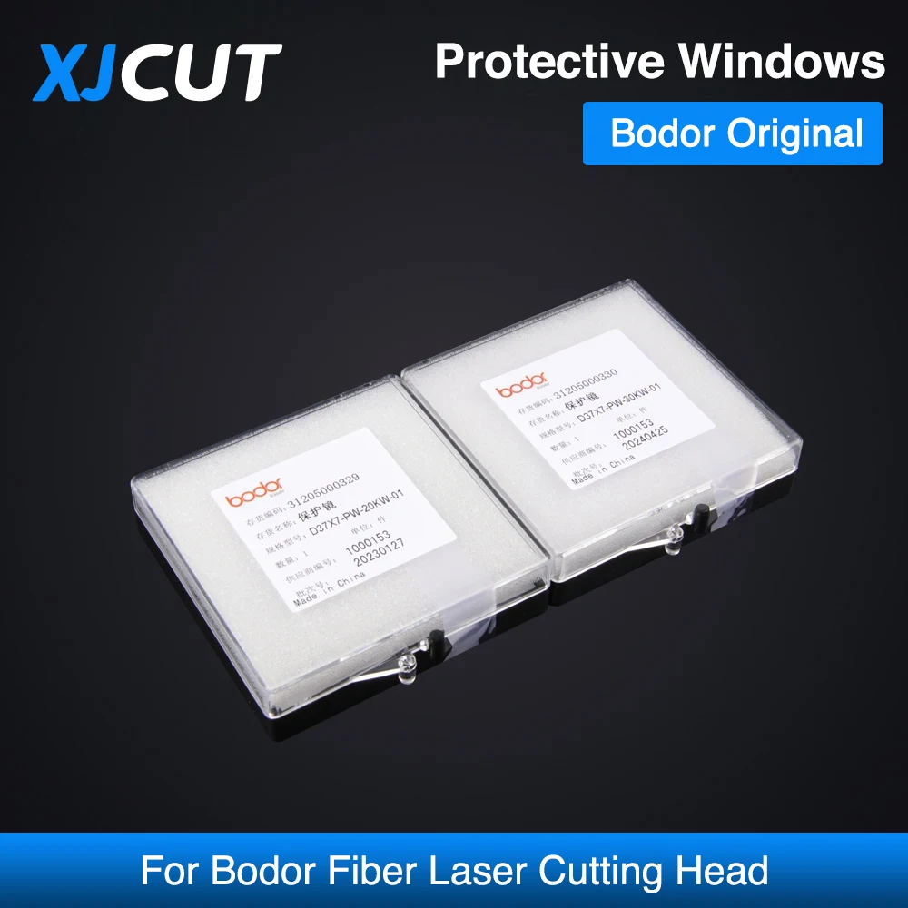 XJCUT Original Bodor Protective Windows lente ottica 27.9x4.1 30x5 37x7 lente Laser a fibra per testa di taglio Laser a fibra Bodor