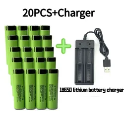 2025 100% batería de litio recargable 18650 batería 3,7 V 3400mAh 34B lámpara de poche cargador USB original nuevo NCR18650B