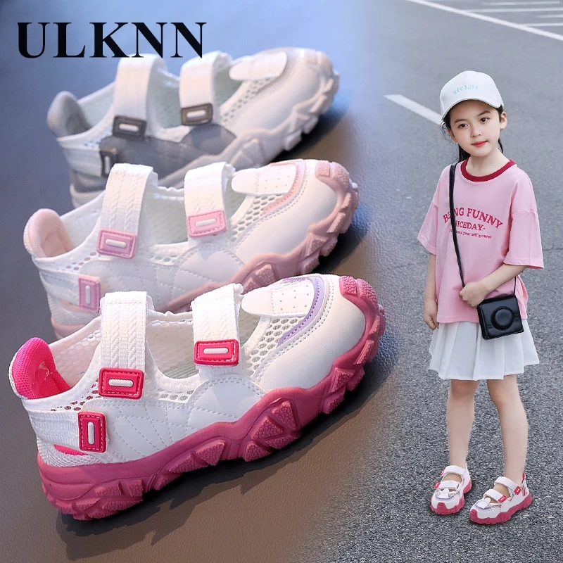 

Children's shoes Children's net surface sports sandals 2024 summer new big children girls baotou sandals boys beach shoes