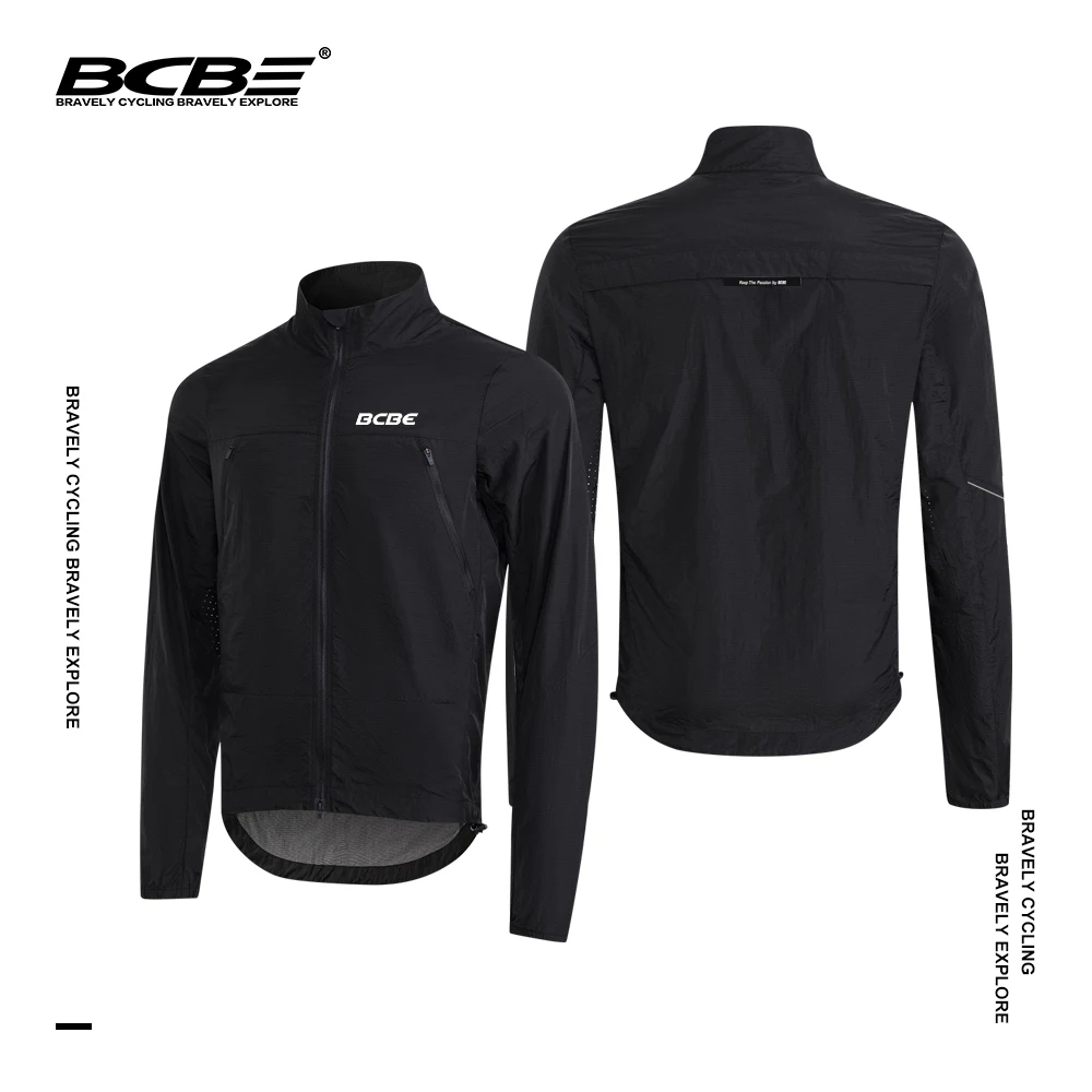 

BCBE Men Cycling Jacket Waterproof Quick Dry Bicycle Lightweight Windbreaker MTB Road Pro Team Coat Windproof Cycling Jersey