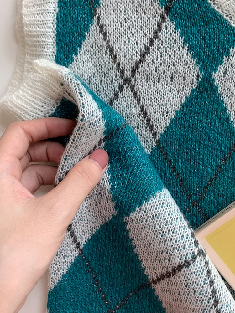 

Autumn 2025 New Loose Knitted Sweater Vest Women's Open Front Svel Outerwear Cheered V-Ne Commute Sle