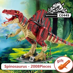 Woma Spinosaurus Building Block OF Dinosaur Jurassic Series Building Bricks For 9-14  years old 2008Pcs Big Model