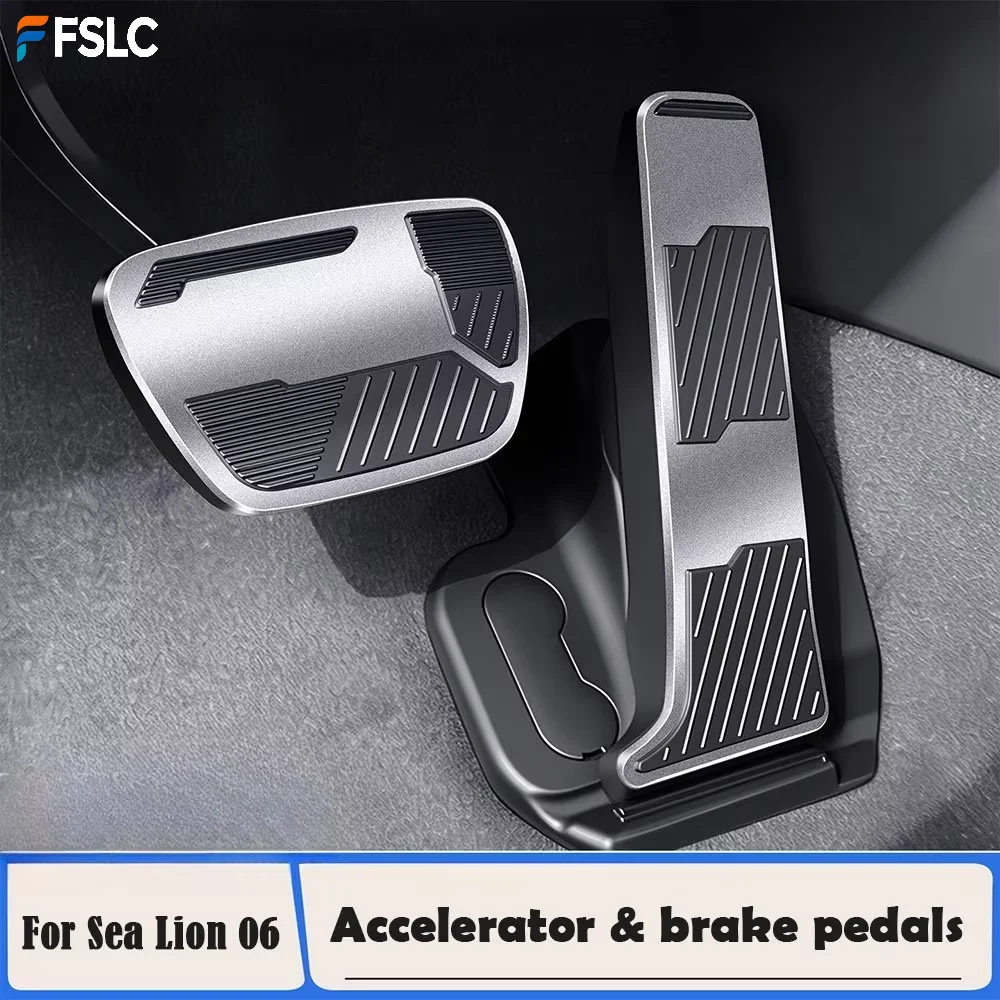

For BYD Seal 06 EV/DM-I Aluminum Alloy Anti-Slip Accelerator Brake Pedal Cover Car Modification Foot Pedal Accessories