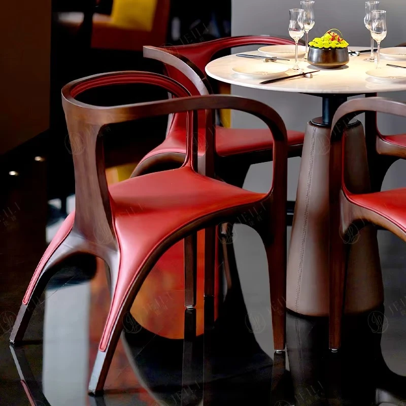 

Modern restaurant solid wood furniture interior design fabric booth seat coffee chair table and chair set one-stop service