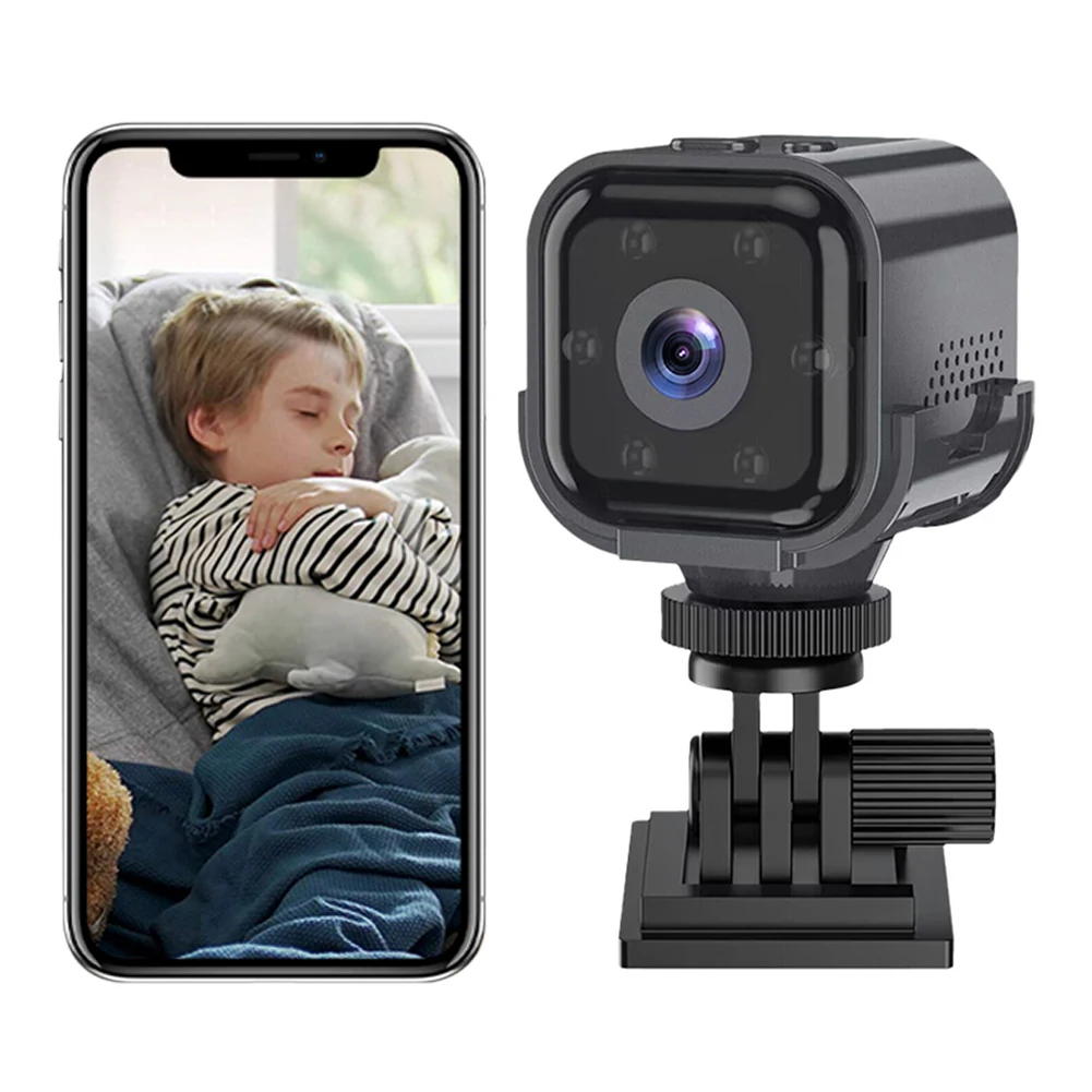 

Мини-камера Wi-Fi с двусторонней аудиосвязью, умная беспроводная камера со встроенным аккумулятором, ночное видение, Pro Cam 960 мАч для дома, офиса, использования внутри и вне помещений