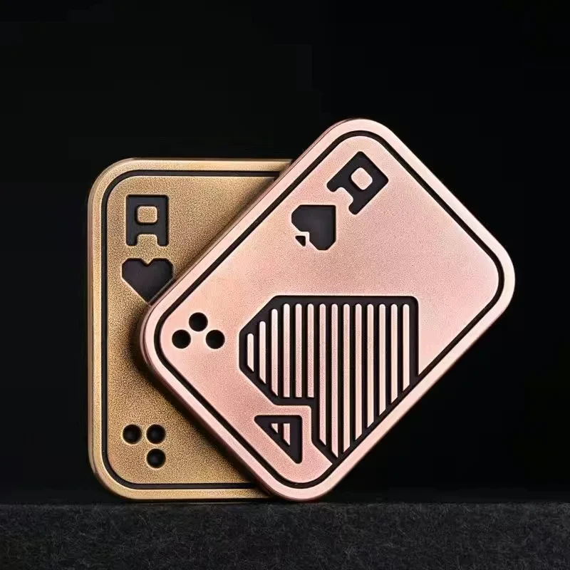 Lautie Zappeln Spielzeug Fideget Push Karte EDC Fideget Slider Erwachsene Magnet Metall Hand Spinner Relief Stress Geschenke Für Jungen Kinder