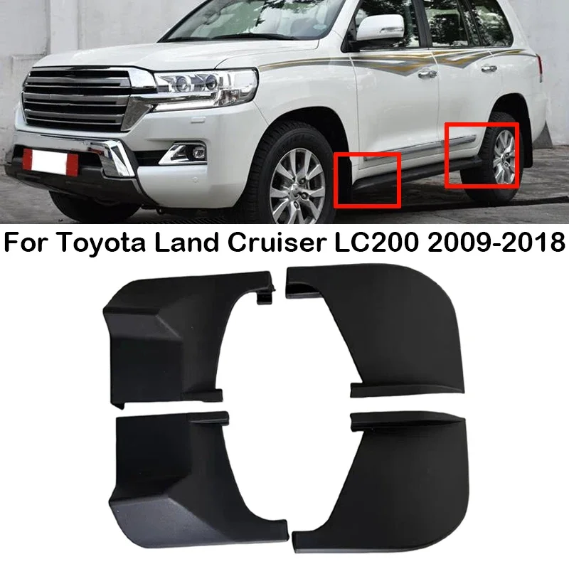 For Toyota Land Cruiser LC200 2009-2018 Exterior Side Door Step Plate Foot Pedal Step Board Protection Trim Cover Cap 5177960180