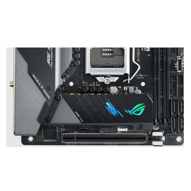 Motherboard GAMING Z490 ROG STRIX Z490-I, motherboard LGA 1200 DDR4 64GB M.2 NVME SATA3 Desktop Mainboard untuk Intel Z490 ROG STRIX