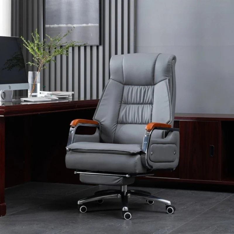 

Chair leather cowhide computer chair, high-end business office, comfortable chair, sedentary
