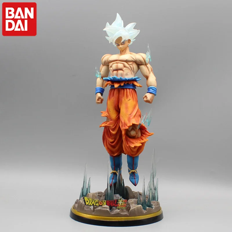 

Cartoon 32cm Dragon Ball Ultra Instinct Action Figures Model Ornaments Around The Animation Handsome God Gk Can Shine Toy Gift