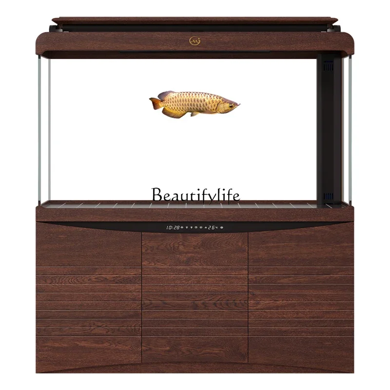 Fish Tank Aquarium Medium and Large Floor Change Water Super White Ecological Bottom Filter Fish Globe Partition Screens