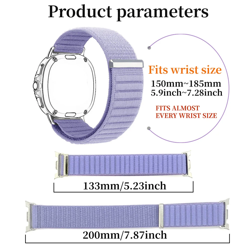Nylon band voor Samsung Galaxy Watch 8 40 mm 44 mm gevlochten comfortabele ademende band voor Galaxy Watch 8 klassieke 46 mm accessoires
