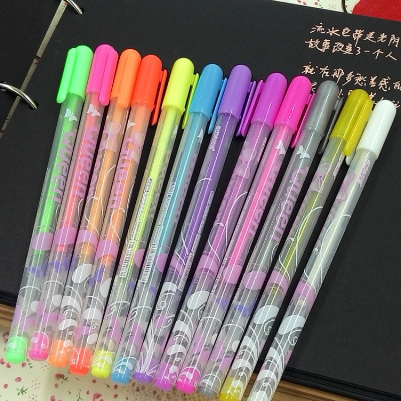 

Gift Kawai Pen Pastel Album Candy Color Brush DIY Handmade Diary Gouache Office School Supplies Lovely Stationery Writing