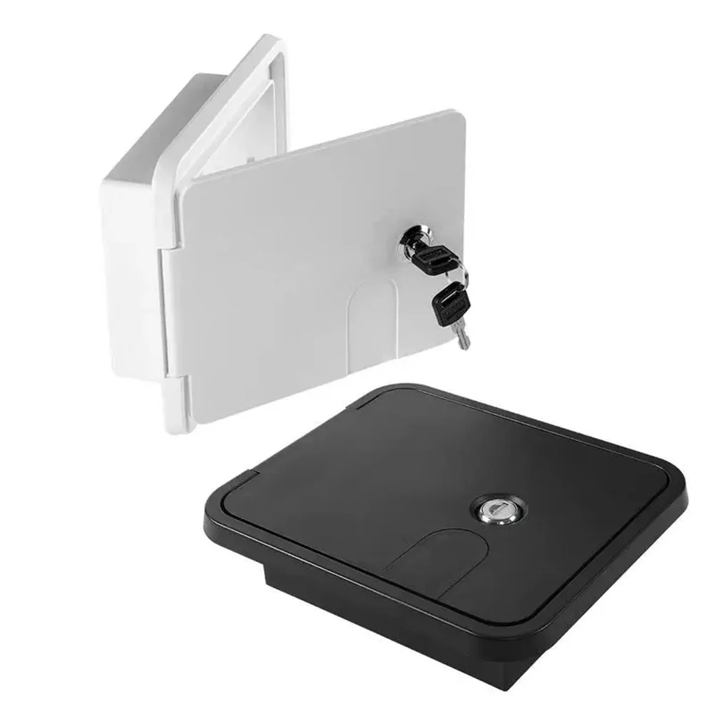 RV for camper Power Cord Access Door Waterproof Electrical Hatch for Trailers and Yachts 180 Degree Movement for Easy
