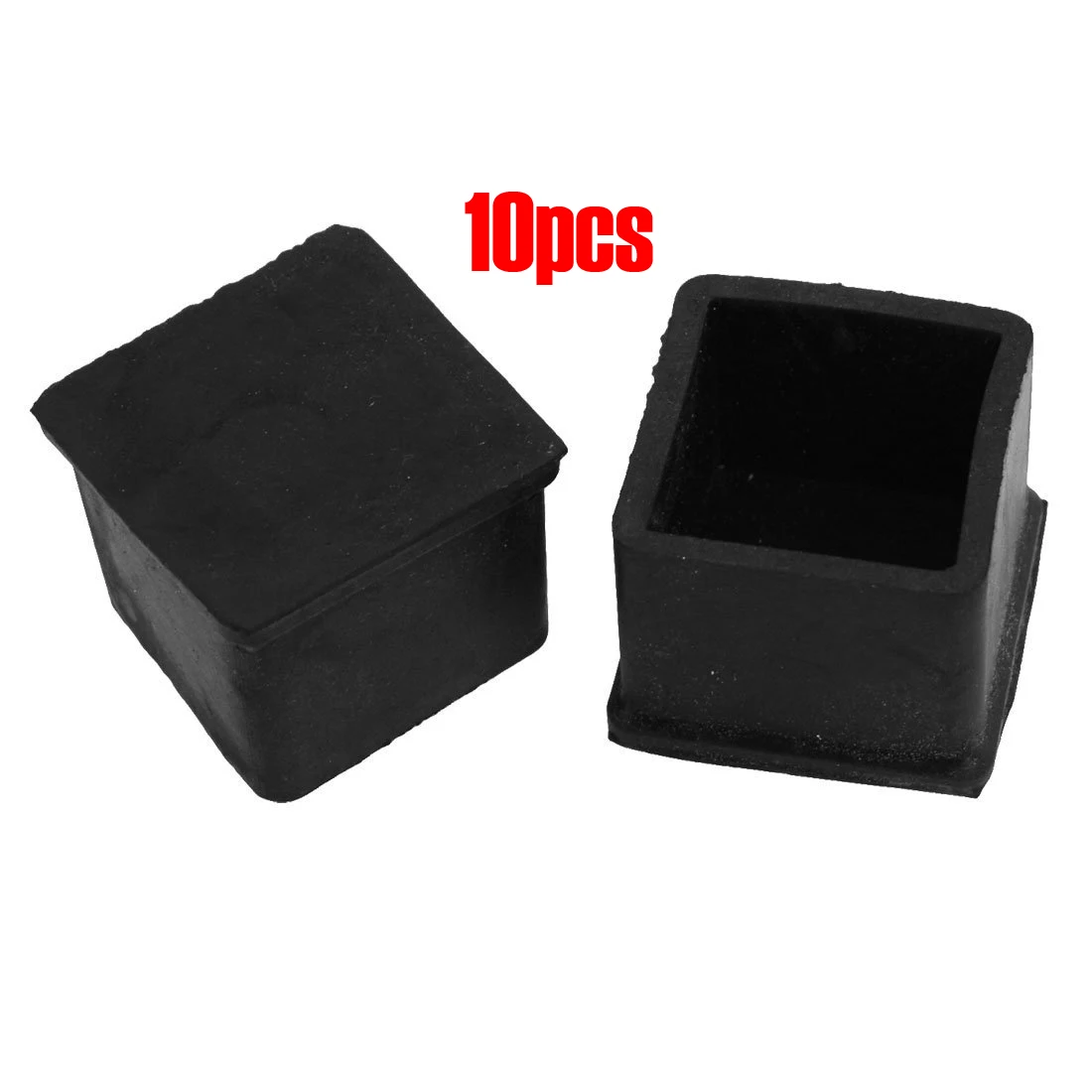 

M12K-10 Pcs 30Mm X 30Mm Furniture Foot Protector Square Rubber Covers Black