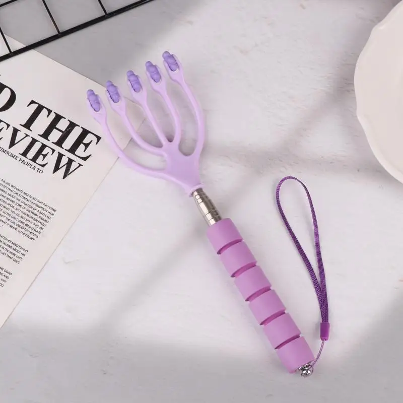

Scalable Head Massager Scalp Neck Comb Roller Five Finger 5 Claws Ball Hand Held Relax Spa Hair Care For Hair Stress Relief