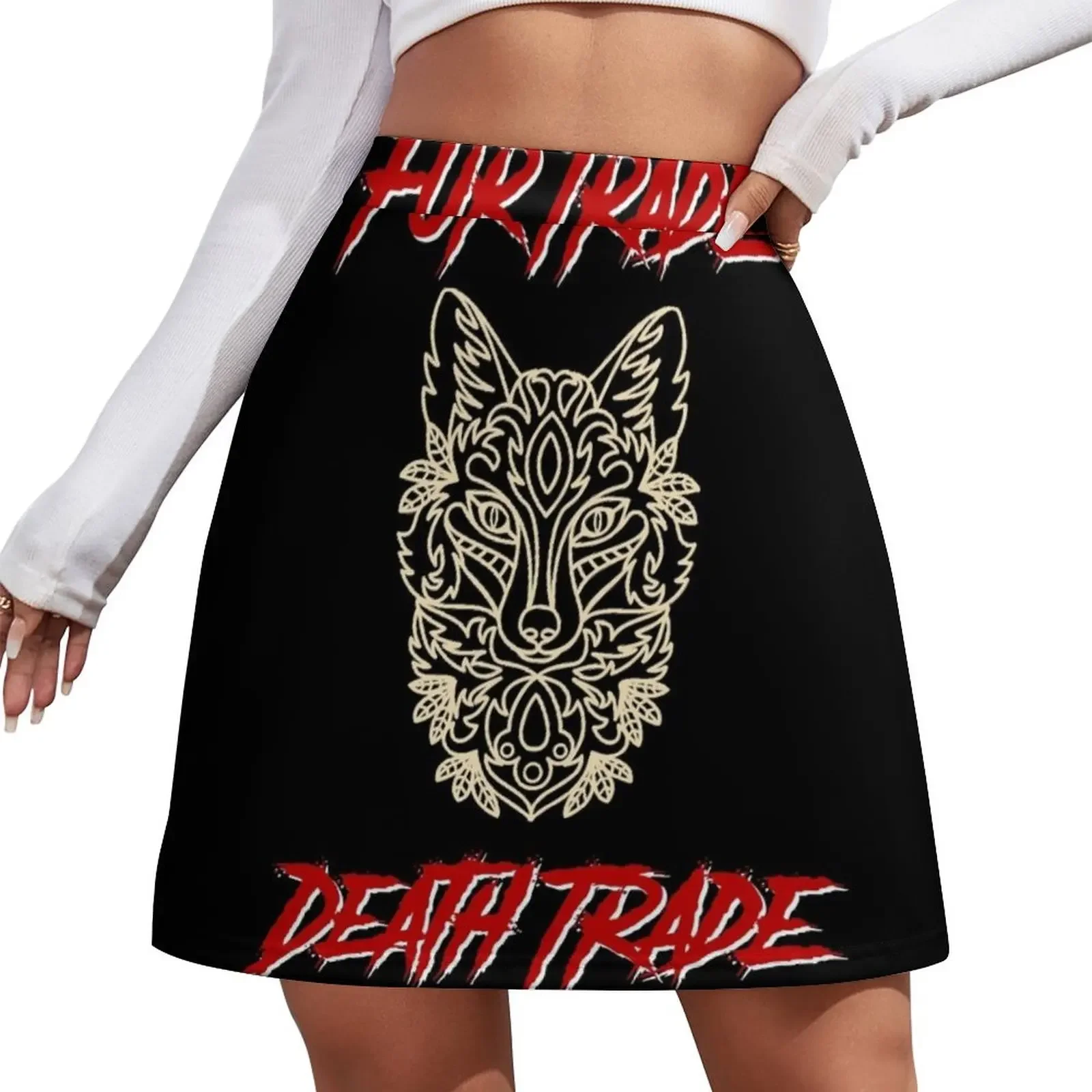 

Fur Trade Death Trade Mini Skirt luxury women's skirt luxury women skirts Mini Skirt