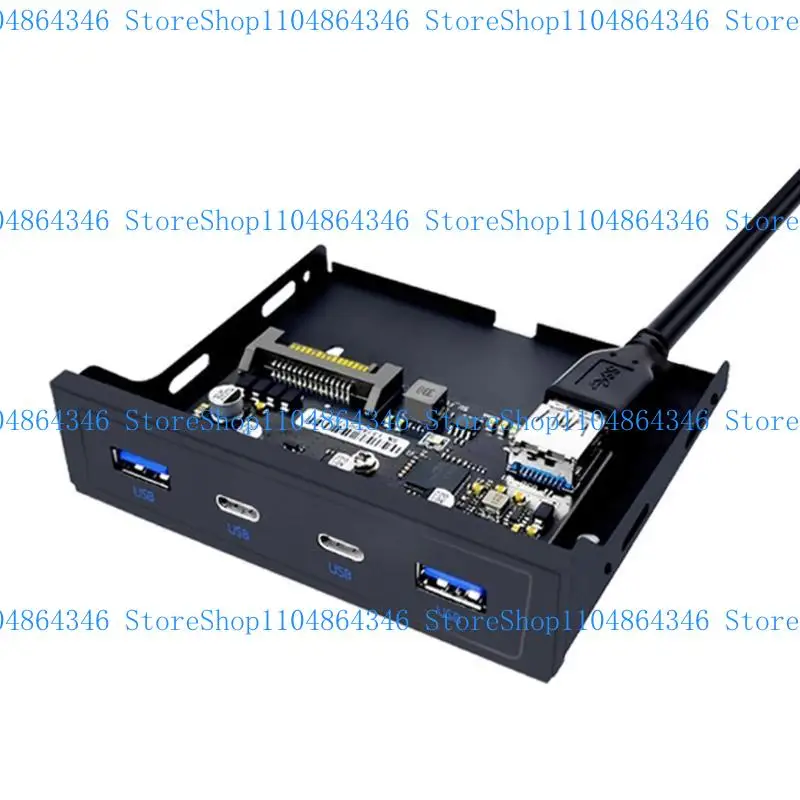 5ASD 19/20pin 3,5 "Pannello frontale USB floppy Bay 2 porta USB + 2 porta USB 3.2 5 Gbps