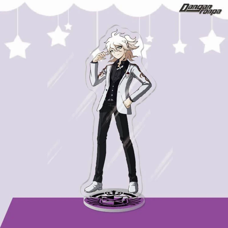 Danganronpa Figure Nagito Komaeda Acrylic Stands Hinata Hajime Model Prop Keyring Tanaka Gandamu Desk Ornament Fans Collection