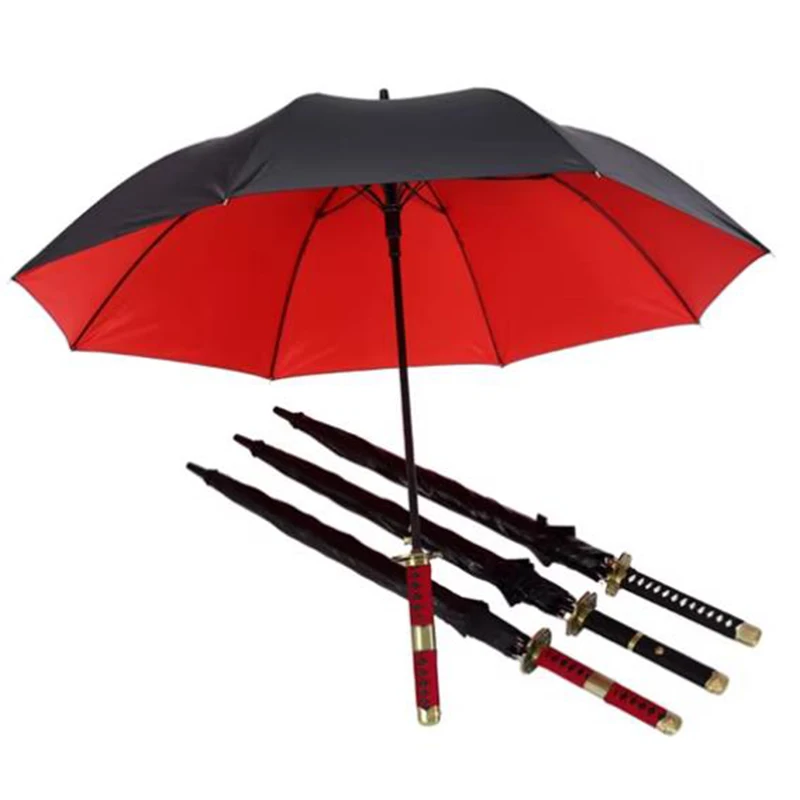 

Japanese Portable Umbrellas Long Handle Reinforced Rain Katana Umbrellas Anime Christmas Gift Household Merchandises Payung LLUM