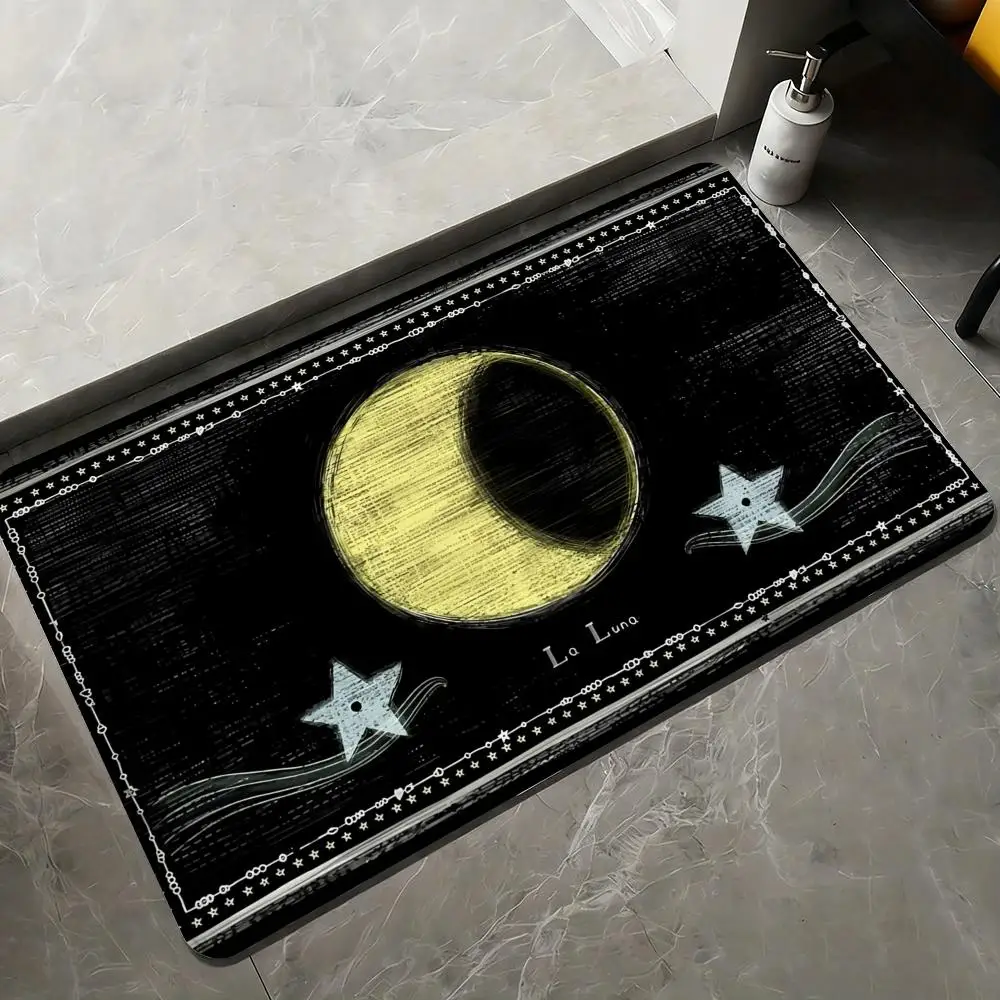 Shining Stars Floor Mat Flannel Rugs Soft Winter Warmth Floor Mat Thickened Non-Slip for Living Room Home Door Mat