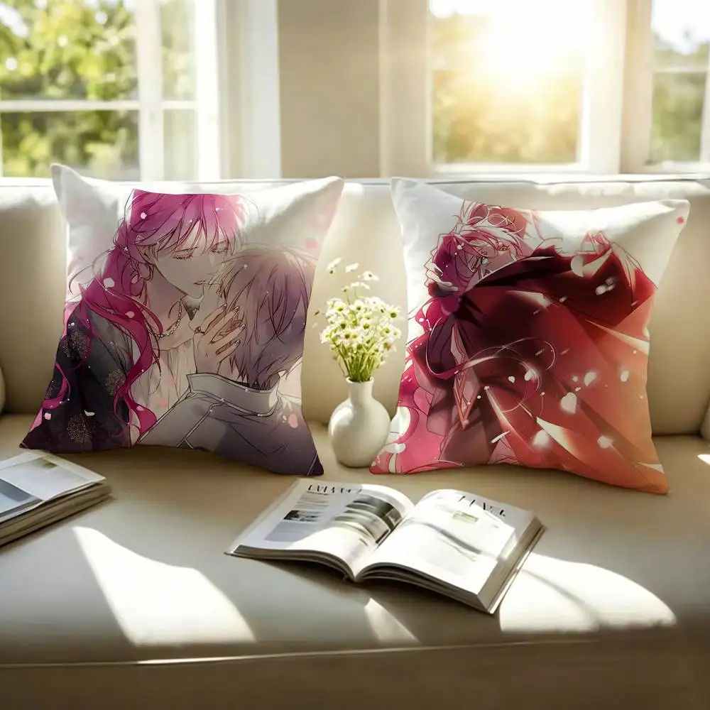 Manga V-Villains Are Destined to Die Pillow Case Square Double-Sided Sofa Cushion Cover Bedroom Bedside Pillow 2