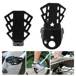 Bike Rear Foot Pedal Rear Wheel Footrest For Mountain Bicycle Folding Pedal Stand Footpegs Cycling Replacement Accessories