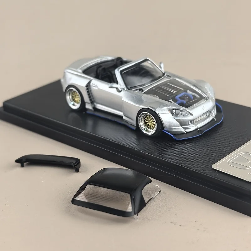 Spot RM Rhino 1:64 Honda Honda S2000 Modifiziertes Wide Body Cabrio, Legierungsautomodell