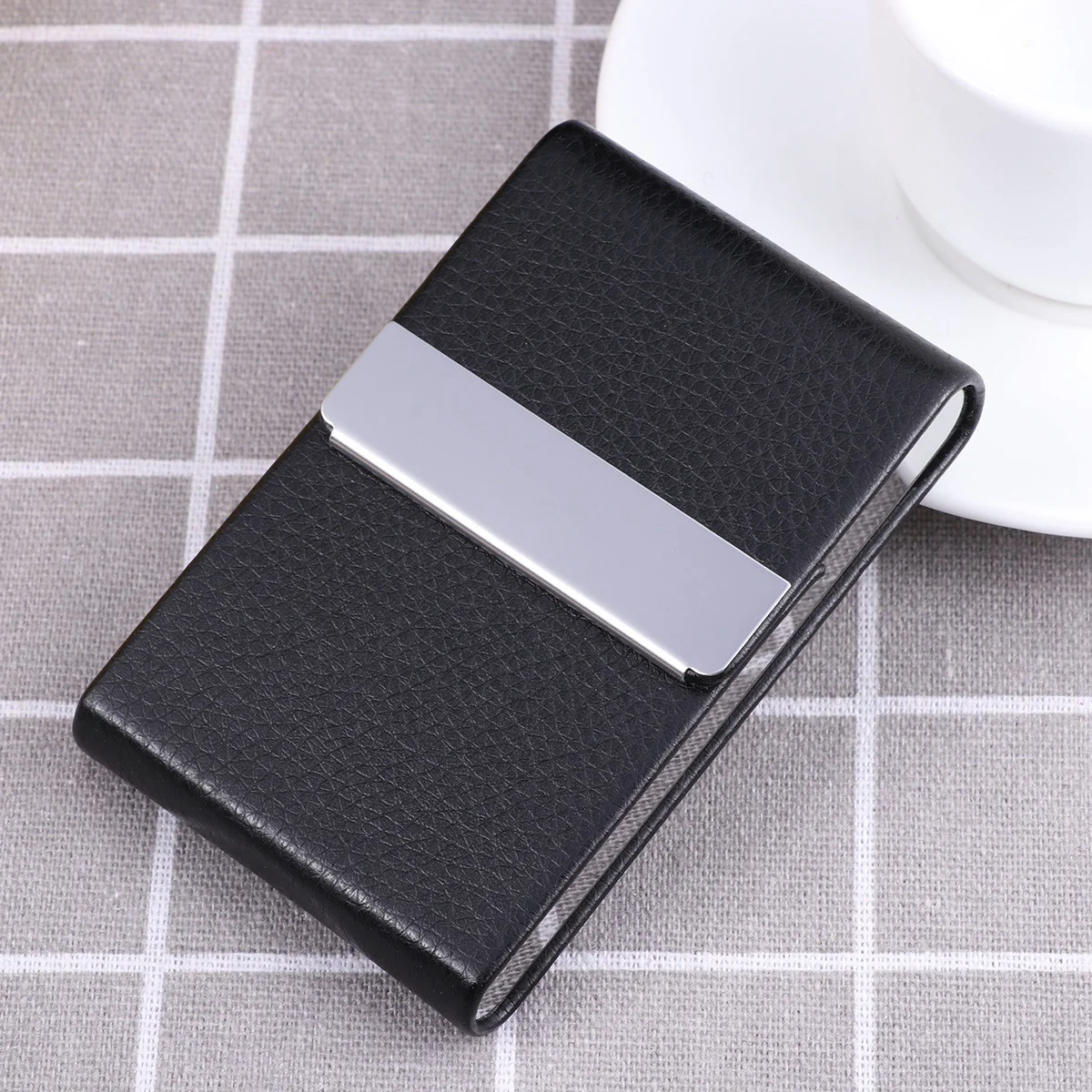 

Business Case Stainless Steel Card Holder Wallet for Women Vertical Section Miss