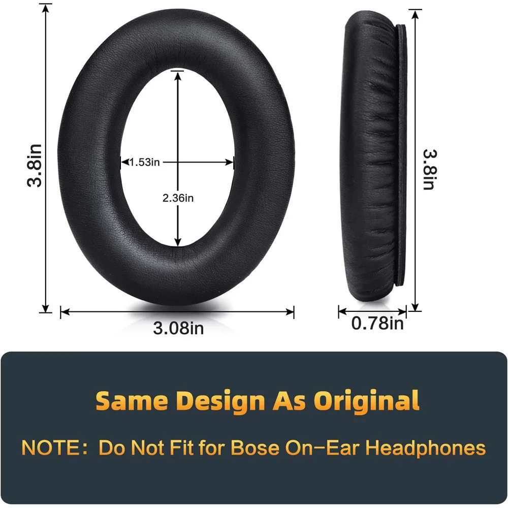 Сменные амбушюры премиум-класса для наушников Bose QC35 и QC35ii. Удобная адаптивная пена с эффектом памяти. Подходит для QuietComfort 35 и 35ii.