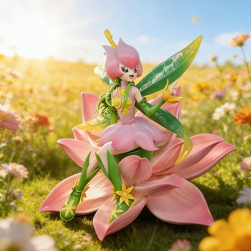 

17cm Anime Digimon Adventure Figurines Cute Girls Lilimon Digimon Figiure Ornaments Models GK PVC Collection Toys for Gifts
