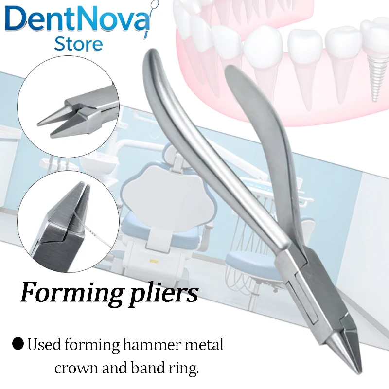 

Dental Wire Bending Forceps Orthodontic Loop Forming Plier Stainless Braces Adjustment Tool
