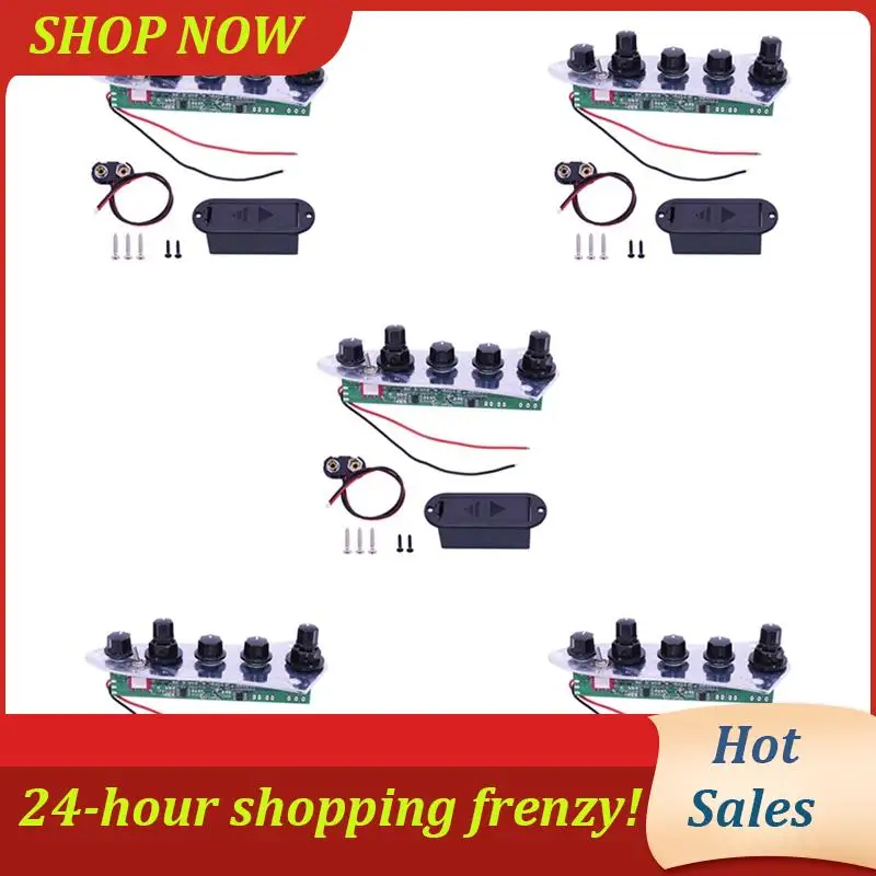 

AB31-5X 5 Jazz JB Bass Loaded Wired Control Plate For 4/5 String Bass Guitar Parts