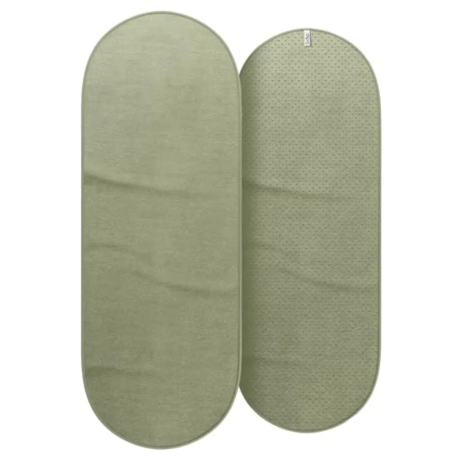 

Capsule Mat Towel for Gym - Slip-Resistant Yoga Mat with Sweat Absorbing Fabric for Pilates Core Training and Exercise - Home W