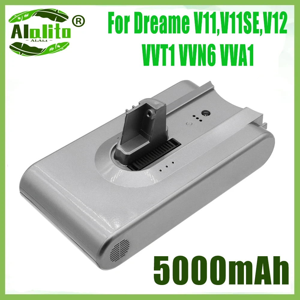 Batteria di ricambio originale 5000mAh VVT1 VVN6 VVA1 per Xiaomi Dreame V11 V11SE V12 batteria di ricambio per aspirapolvere Wireless