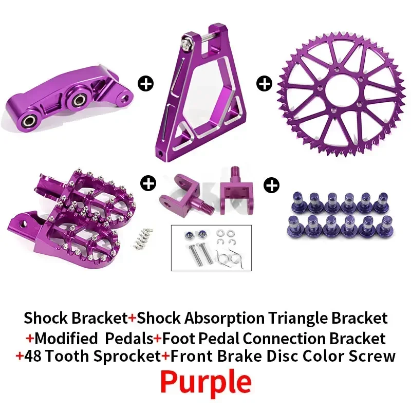 For Sur Ron Shock Absorbing Tripod Reinforced Rear Triangle Suspension  SUR-RON CNC Full Bike Modification Parts Surron Frame