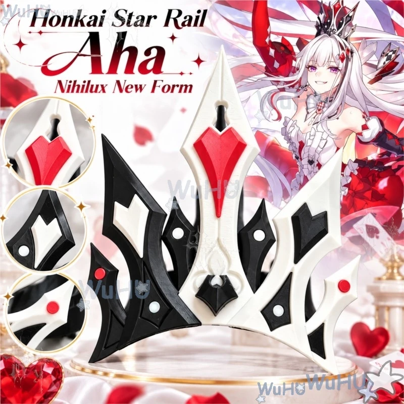 ​​Game Honkai Star Rail Aha Nihilux Star God New Form Cosplay Prop Crown Headwear Magic Staff For Anime Comic Event Costume cos view 5