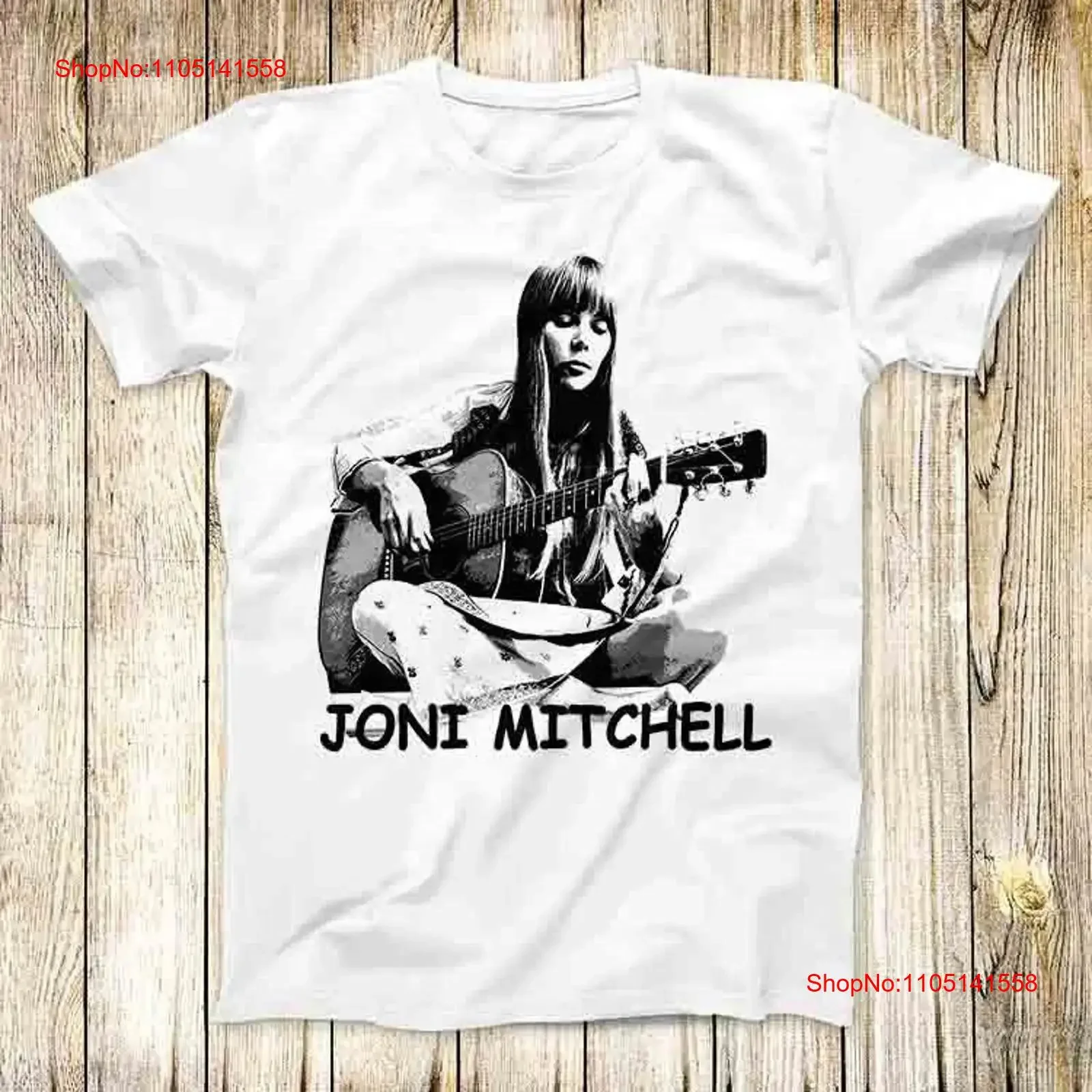 Joni Mitchell Rock Punk Band T Shirt Meme Top 8349 vintage Washed graphic designer clothes Slightly Casual Soft
