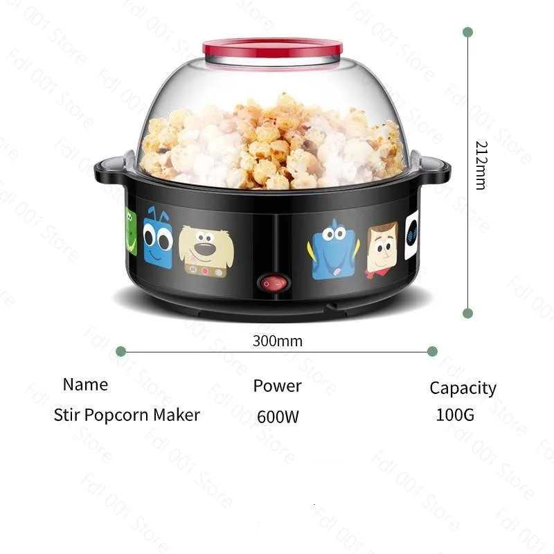 Stirring Type Large Capacity Popcorn Machine Commercial Home Use Popcorn Maker